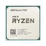 Процессор AMD Ryzen 5 5500 (AM4, 6 x 3.6 ГГц, L2 - 3 МБ, L3 - 16 МБ, TDP 65 Вт)