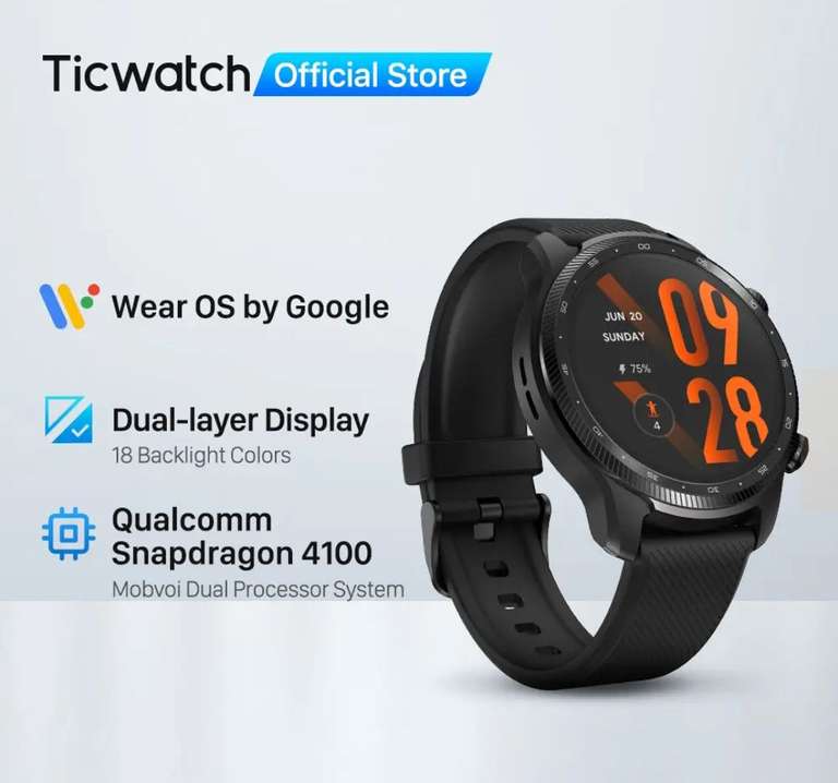 Смарт-часы Ticwatch Pro 3 Ultra GPS black
