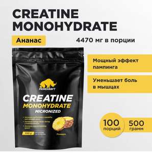 Креатин моногидрат микронизированный PRIMEKRAFT Creatine Monohydrate Micronized, Ананас, 500 гр