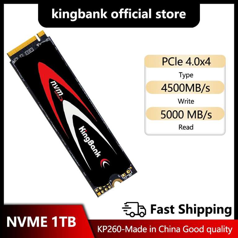 SSD Kingbank KP260 NVME PCIe 4,0x4 1TB