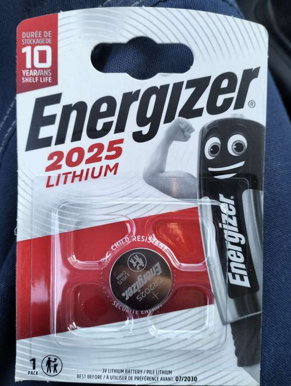 [Ягул, Удмуртия] Батарейка Energizer cr2025 Lithium