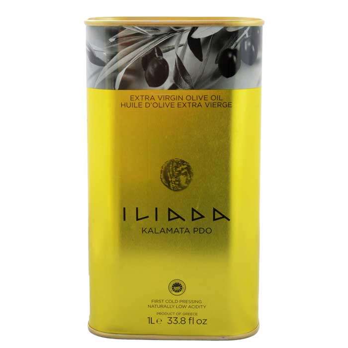 Масло оливковое Iliada PDO Kalamata рафинированное, первого холодного отжима, 1 л