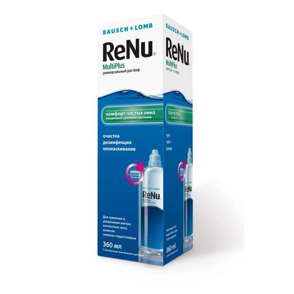 Раствор для контактных линз RENU Multi Plus фл 360мл в Farmani