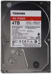 Жесткий диск 3.5" Toshiba P300 HDWD240UZSVA 4ТБ (SATA III, 6 Гбит/с, 5400 об/мин, кэш память - 128 МБ)