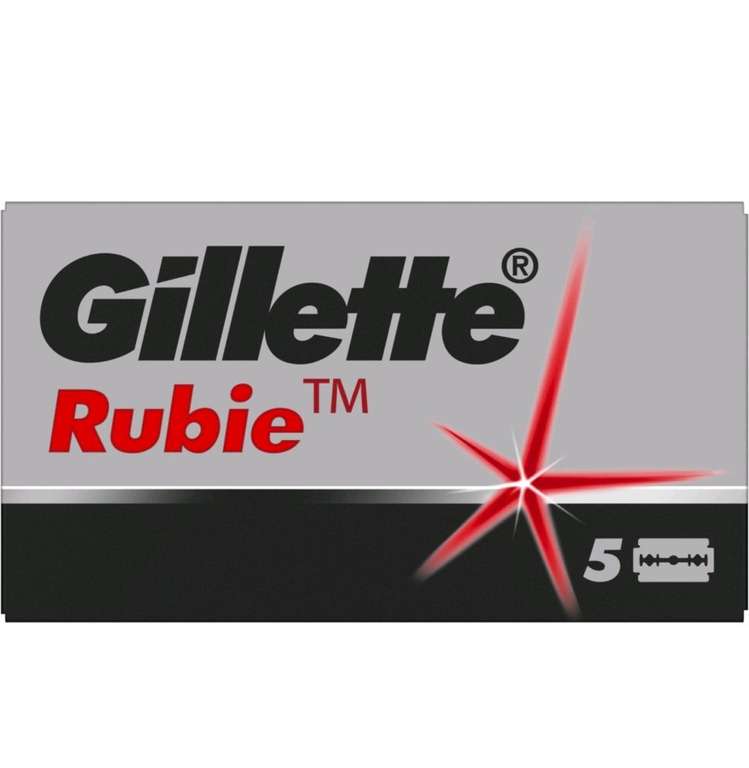 Двусторонние лезвия для бритвы Gillette Rubie Platinum Plus, 5 шт