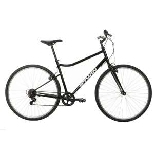 Велосипед гибридный 28" черный Btwin Riverside 100