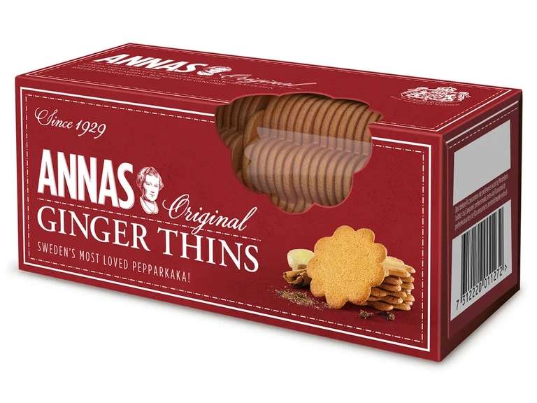 [Мск,возможно другие] Печенье ANNAS со вкусом и ароматом имбиря, 150 г