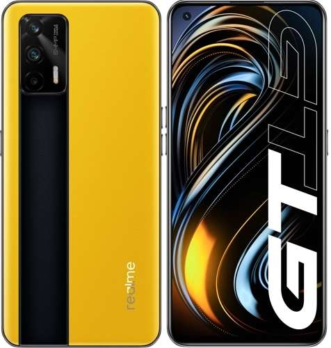 Cмартфон realme GT 5G 8/128 ГБ, желтый/серебристый