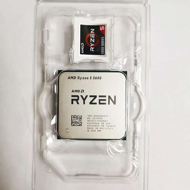 Процессор AMD Ryzen5 5600 OEM (без кулера), по ОЗОН карте, из-за рубежа