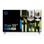 Телевизор Sber SDX-55UQ5230T, 55"(139 см) Smart TV UHD 4K (+ возврат 53% бонусами)