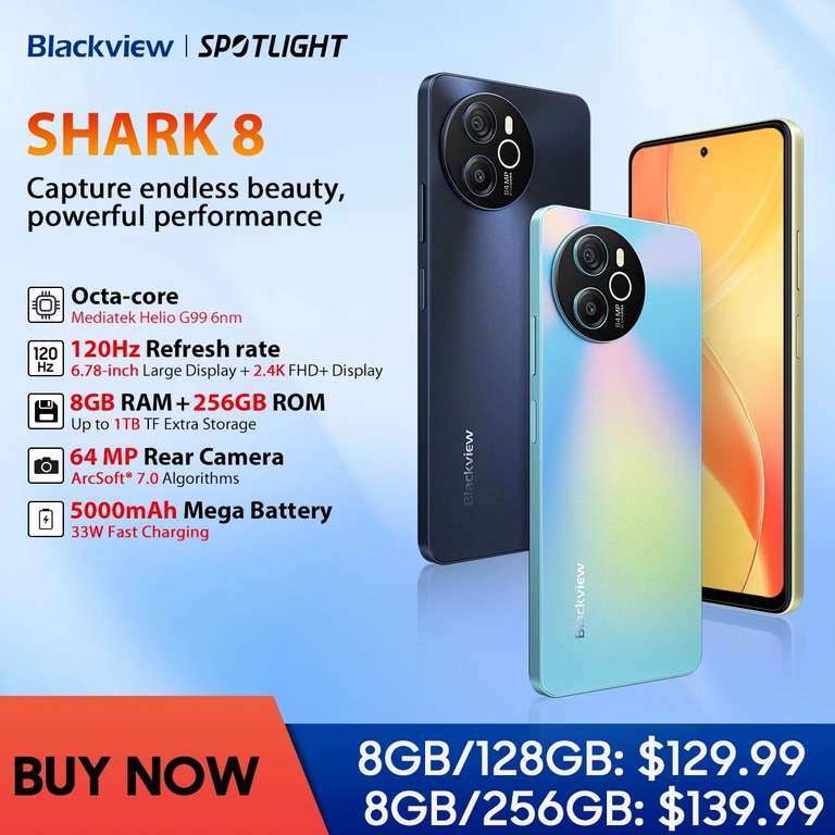 Смартфон Blackview SHARK 8, 8+8 Гб / 256 Гб