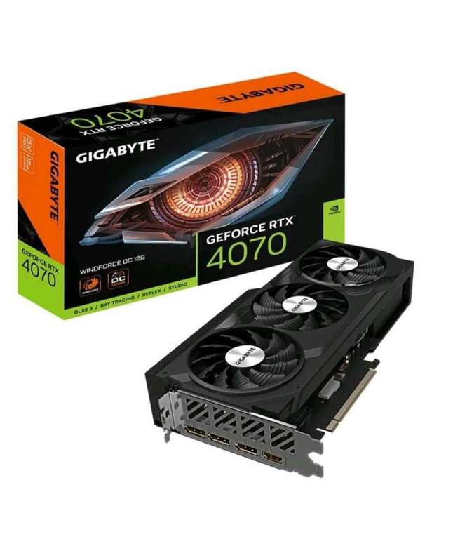Видеокарта Gigabyte NVIDIA GeForce RTX 4070 WINDFORCE OC 12GB (GV-N4070WF3OC-12GD)