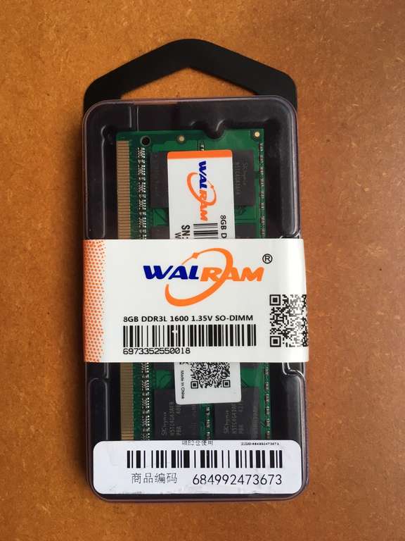 Оперативная память Walram DDR3L 8GB 1600 1.35V