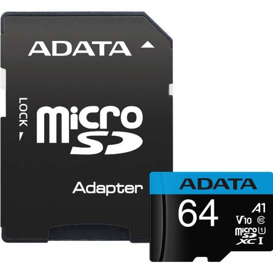 Карта памяти Adata Premier microSDXC 64Gb UHS-I U1 V10 A1(85/25 Mb/s)
