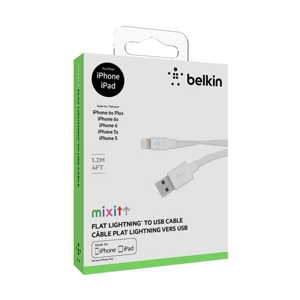 [Уфа, Самара возможно и др] Кабель Belkin USB/8-pin Lightning 1,2м White