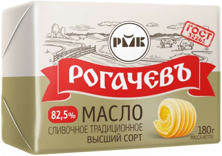 [СПб] Масло сливочное "Рогачевъ" 82,5% 180г, пр-во Белорусь