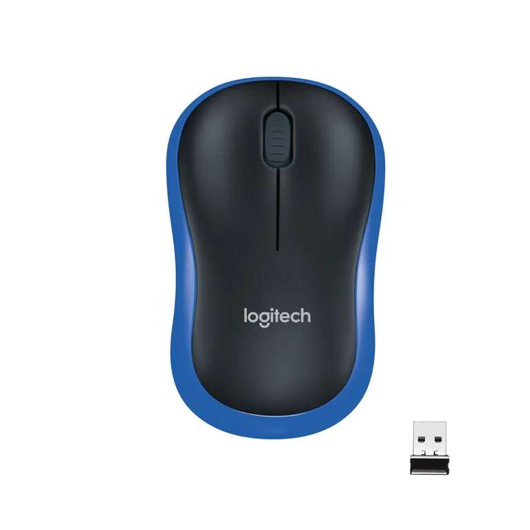 Мышь беспроводная Logitech M185, синий