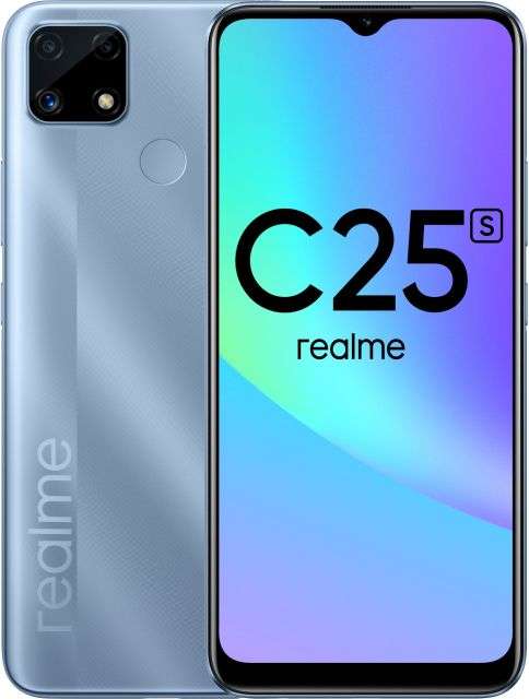 Смартфон Realme C25S 4/128GB: 6.5 ", 1600х720/IPS, 6000 мАч