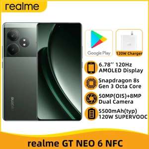 Смартфон Realme GT Neo 6 (китайская версия), 12/256 Гб, 3 расцветки (есть другие объемы памяти)
