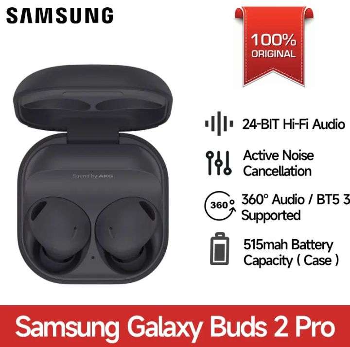 Беспроводные наушники Samsung Galaxy Buds 2 Pro TWS с активным шумоподавлением