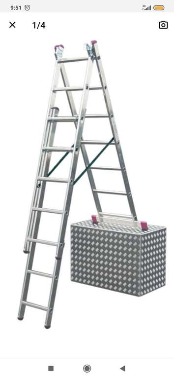 Универсальная алюминиевая лестница 3х7 Krause Corda