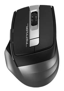Мышь A4TECH Fstyler FB35, оптическая, беспроводная, USB, серый