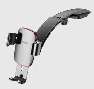 Автомобильный держатель для смартфона Baseus Metal Age Gravity Car Mount (Connecting Rod Type) (SUYL-F0S), серебристый