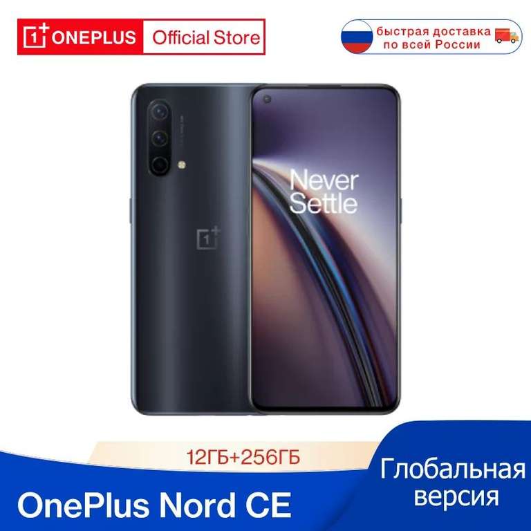 Смартфон OnePlus Nord CE 5G EB2103 12/256 global серый