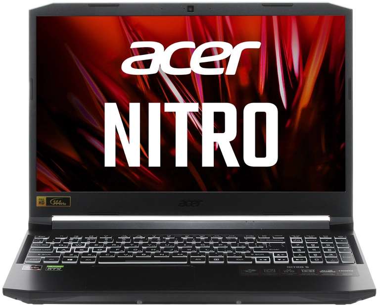 Ноутбук Acer Nitro 5 AN515-45-R5LA (15.6", IPS, 144 Гц, RTX 3060, Ryzen 5 5600H, RAM 12 ГБ(до 32 ГБ), SSD 512 ГБ, без ОС) +др. в описании