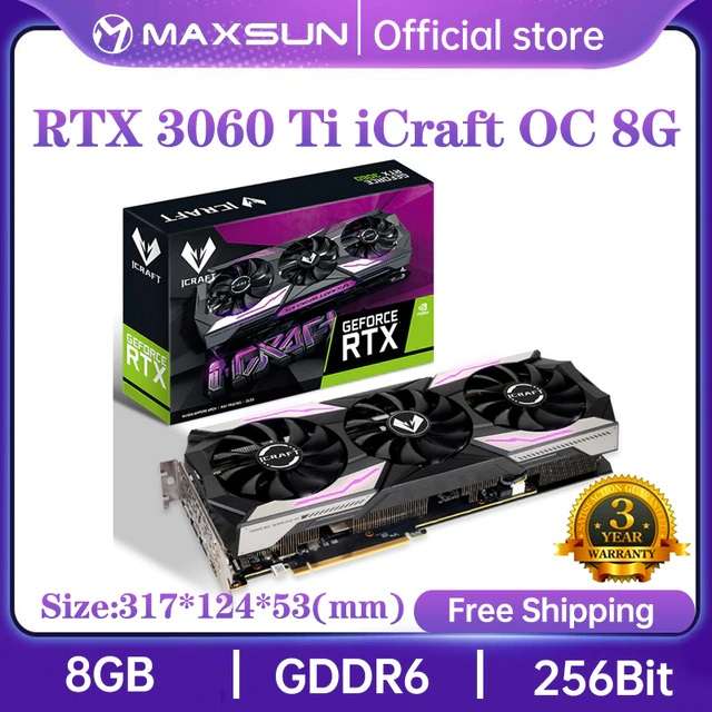 Видеокарта MAXSUN RTX 3060Ti iCraft OC 8 Гб