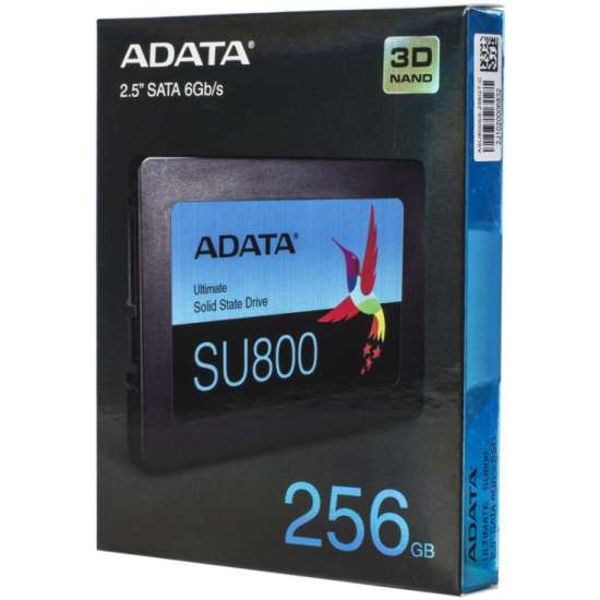 SSD диск ADATA 2.5" Ultimate SU800 256 Гб SATA III TLC 3D ASU800SS-256GT-C