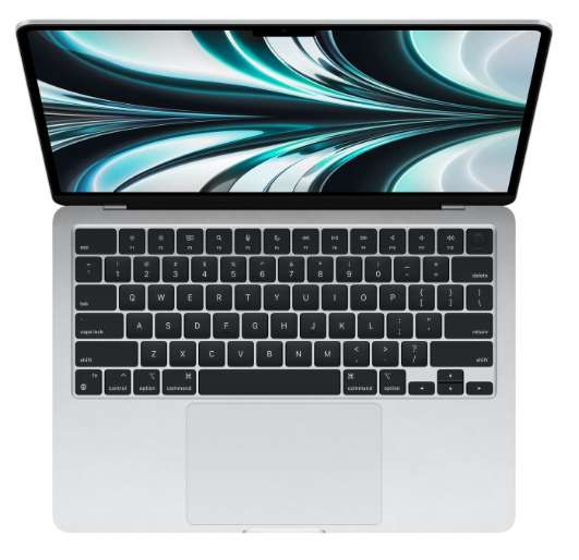 Ноутбук Apple MacBook Air 13 M2 8c/8c, 8/256GB, Silver, 13.6", 2560x1664, IPS, macOS (+21600 бонусов )