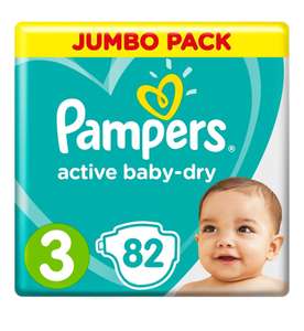 Pampers подгузники Active Baby-Dry 3, 6-10 кг, 82 шт.
