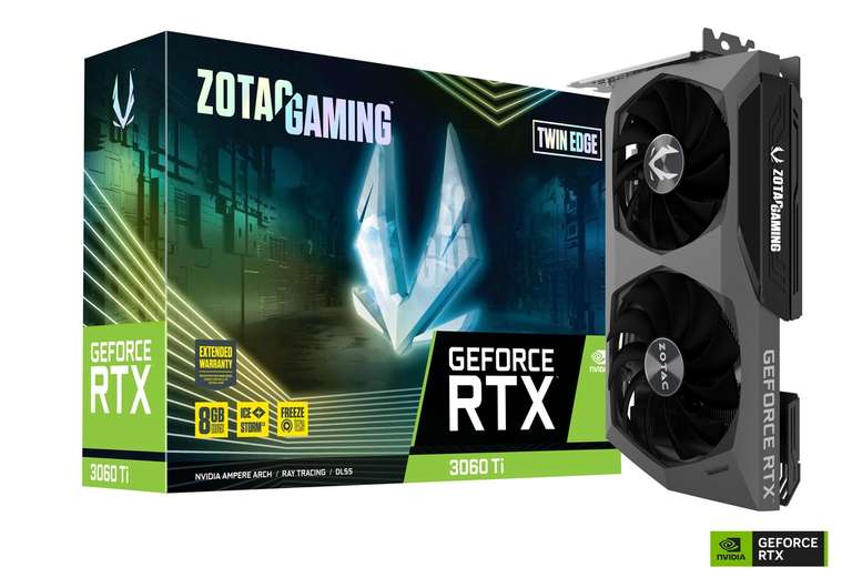 Видеокарта ZOTAC GAMING GeForce RTX 3060 Ti GDDR6X Twin Edge (при оплате картой OZON)