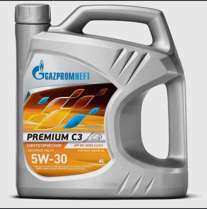 Моторное масло Gazpromneft PREMIUM 5W-30 Синтетическое 4 л (цена с озон-картой)