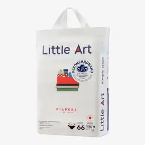 Детские подгузники Little Art, размер M, 6-9 кг, 66шт. (при оплате Ozon Картой)