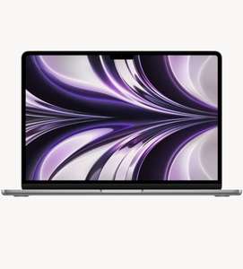13.6" Ноутбук Apple MacBook Air 13, 2560x1664, Apple M2, 8 ГБ, SSD 256 ГБ, Apple graphics 8-core, macOS, Space Gray (С альфа-картой)