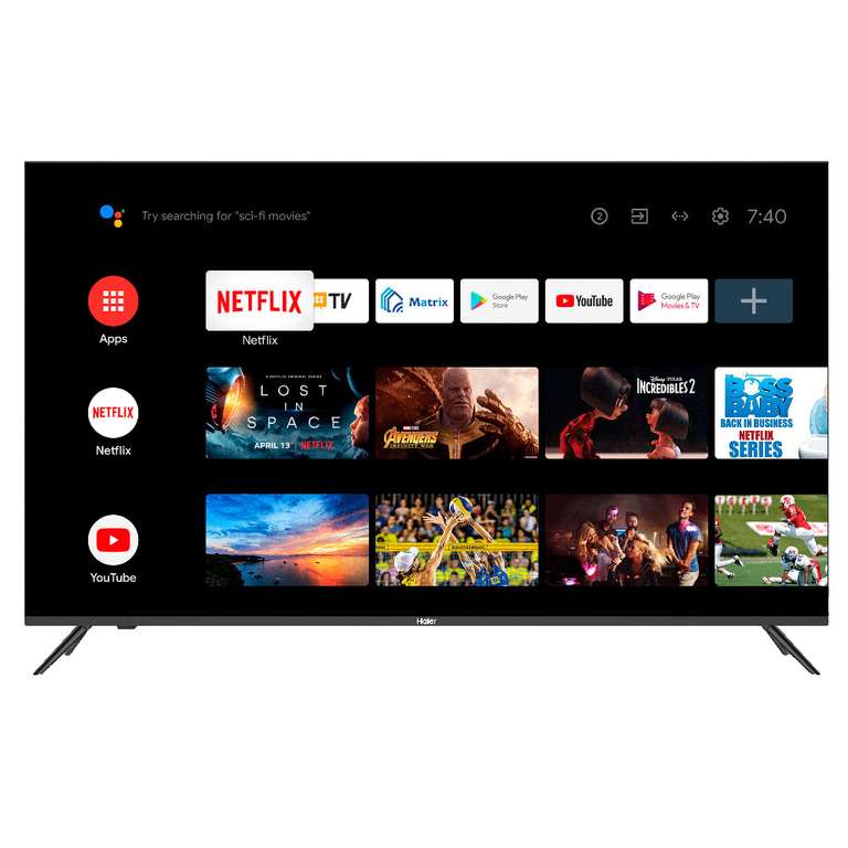 Телевизор Haier 55 Smart TV S1, 55"(139 см), UHD 4K (+ 17496 бонусов по сбер прайм)