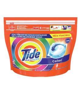 Tide капсулы Все в 1 PODs Color, пакет, 60 шт.