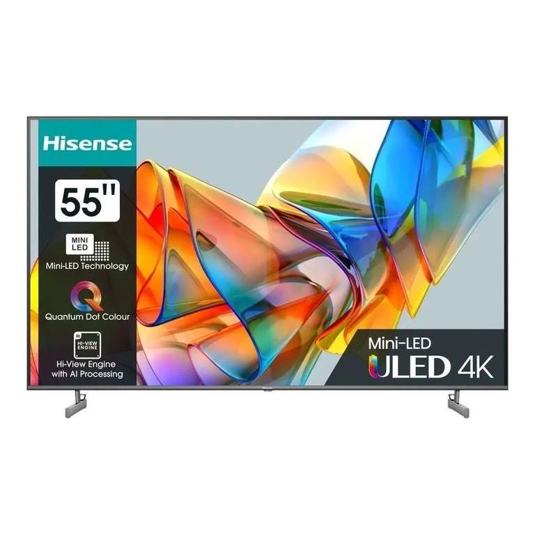 Телевизор Hisense 55U6KQ (55", mini-LED, Quantum Dot, 4K, Smart TV)