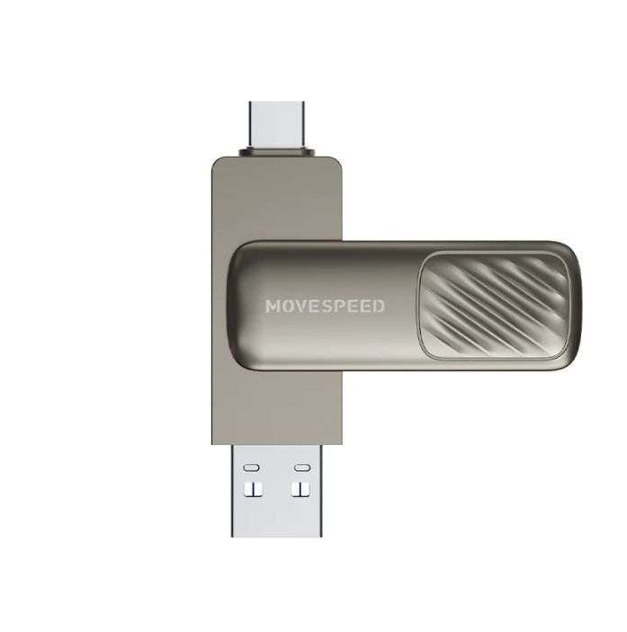 USB-флеш-накопитель MOVESPEED 2 в 1, USB 3,1, OTG, 128 GB