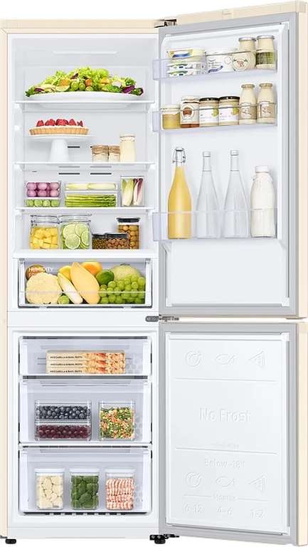 Холодильник Samsung RB34T670FEL SpaceMax, 355л (44.840 ₽ через Ozon Счёт)