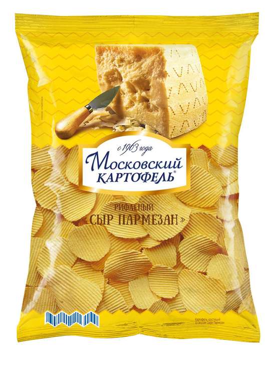 Чипсы картофельные рифленые Московский картофель сыр пармезан 150гр