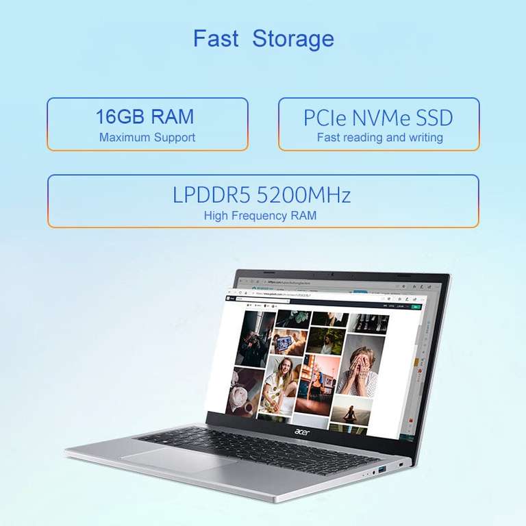 Ноутбук Acer Acer Legend Young (15.6", IPS, AMD R5 7520U, 16/512 ГБ)