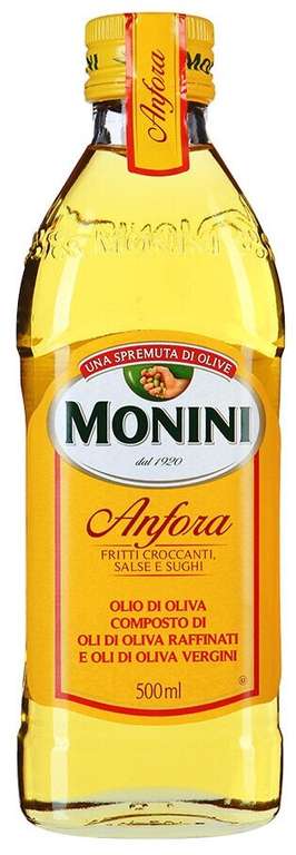 Масло оливковое Monini Anfora рафинированное с доб. нерафинированного 0.5л (возможно, не везде)