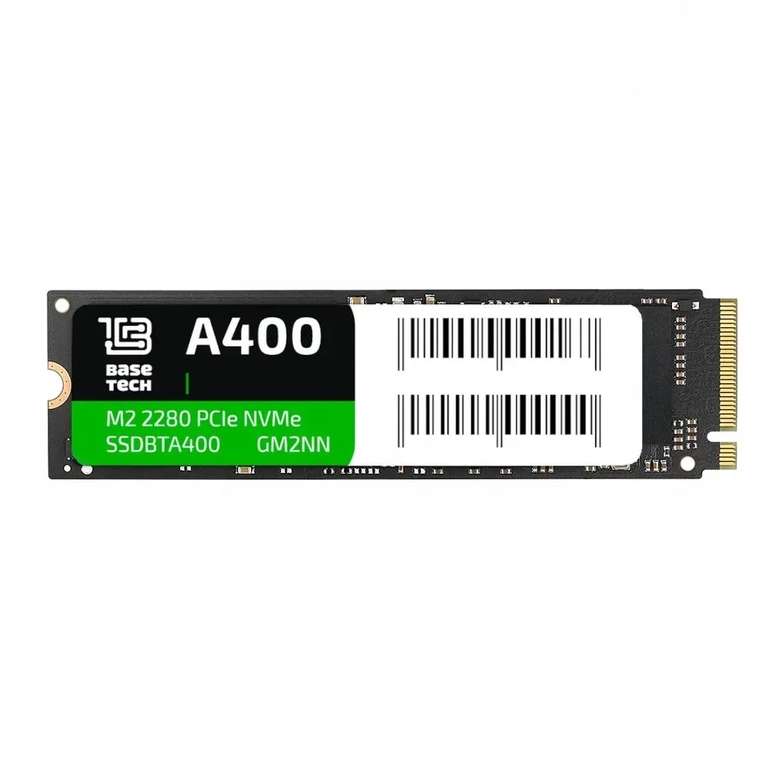 2TB SSD диск BaseTech A400 M.2 NVMe (8629 рублей с ОЗОН картой)