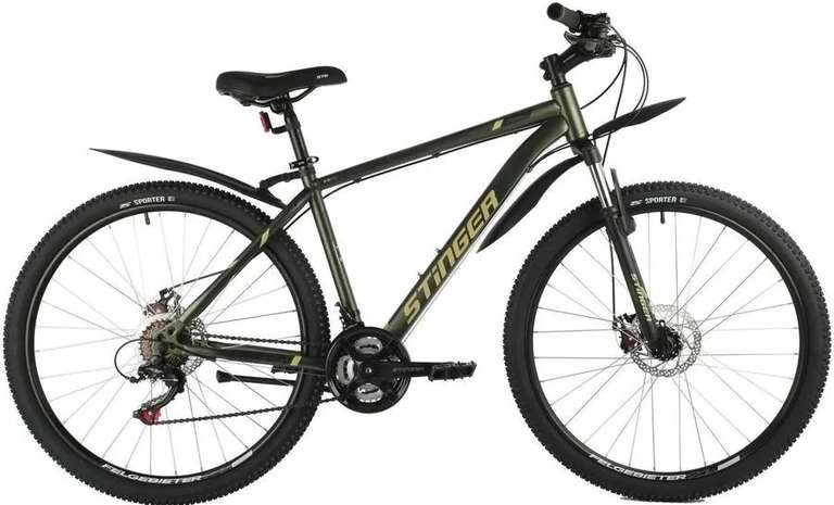 Горный Велосипед Stinger Caiman D 27.5 (2021), 27.5, 2021 + 1000 бонусов магазина (при оплате Ozon Картой)