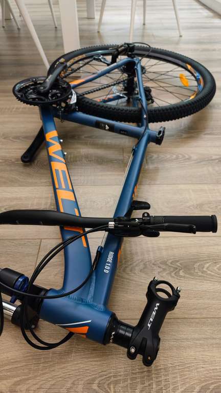 Велосипед Welt Ridge 1.0 27,5" 2022 , цвет Dark Blue, рама 16" и 20"