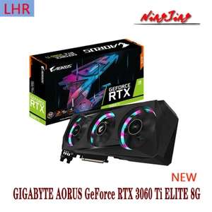Видеокарта GIGABYTE AORUS GeForce RTX3060 Ti ELITE 8G RTX 3060TI новый (76500₽ через QIWI)