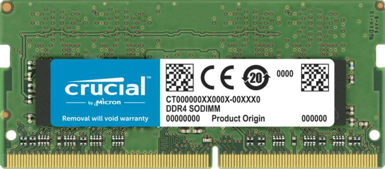 Оперативная память DDR4 Crucial 2X8Gb, 3200MHz, CL22, SO-DIMM + (бонусы Спасибо 1140)